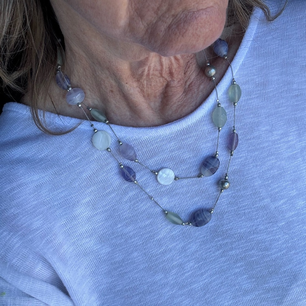 Elegant 💜 Silver and Purple Jewelry Set - Picture 4 of 12